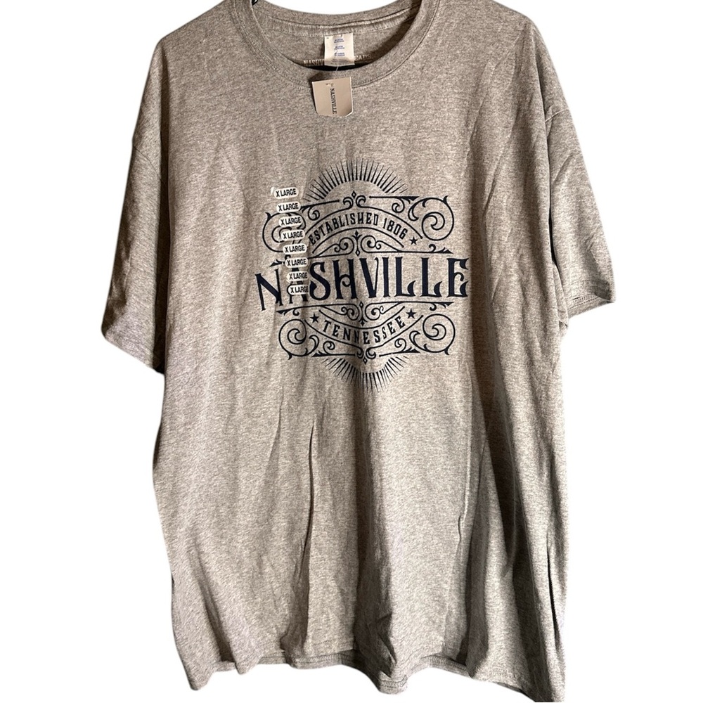 NWT Nashville threads grey shirt size XL